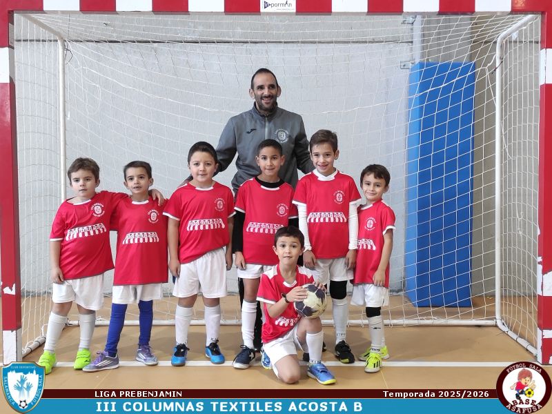Equipo de F�tbol Sala: III COLUMNAS TEXTILES ACOSTA B